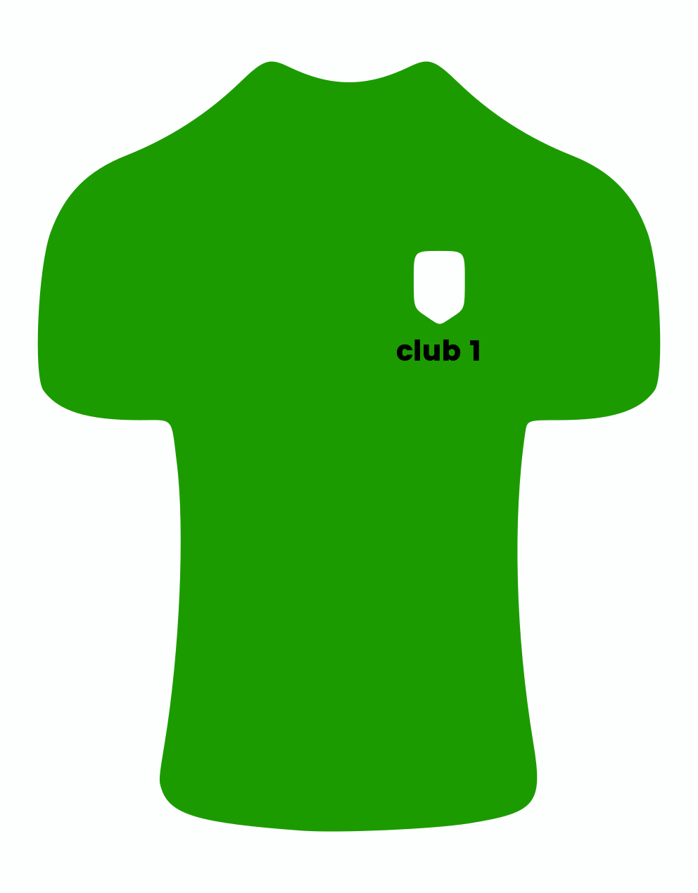 Camiseta Lisa Verde Club 2